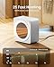 Gaiatop Mini Space Heater, Lightweight PTC Ceramic Fast Heating 500W Energy Efficient for Indoor Use, Overheating & 45° Tip-Over Protection, Portable Desk Electric Heaters for Office Home White