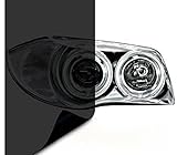 VViViD Air-Tint Smoke Black Gloss Vinyl Headlight Foglight Transparent Tint Wrap Self-Adhesive (12 Inch x 48 Inch, 2-roll Pack)