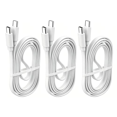 USB Type-C ケーブル 2m 3本セット LpoieJun 60W PD対応 3A 急速充電 【平型・高耐久TPE/断線防止】 USB2.0 データ転送 スマートフォン タブレット ノートPC のタイプｃ機種に対応