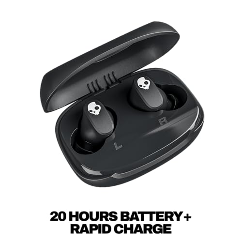 Image of Skullcandy Smokin' Buds 360 Wireless Noise Isolating Earbuds - True Black