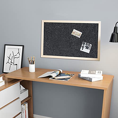 Tableau de vision encadré en feutre gris foncé décoration murale