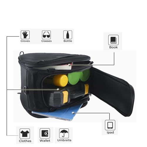 Bolsa para pedal de motocicleta y herramientas para Yamaha TMAX 530, 560 y Xmax 7