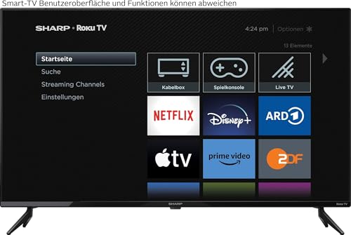 SHARP 40FD2E Full HD Smart TV, (101 cm/40 Zoll, Roku TV nur in Deutschland verfügbar, Rahmenlos, HDR10, Dolby Digital) – Bild 3