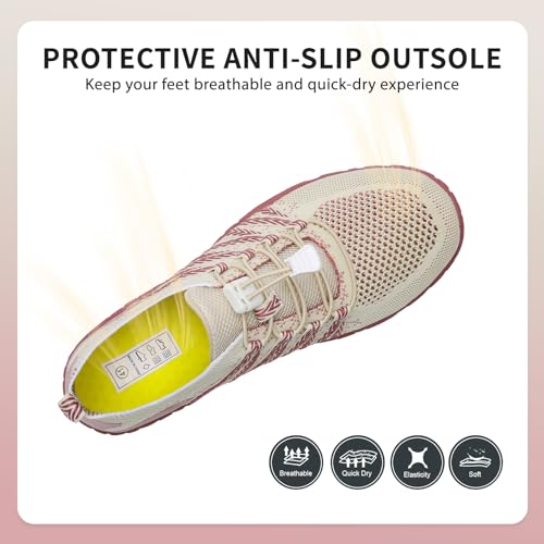 Zapatos acuáticos unisex IceUnicorn Rosa, ideales para tus sesiones de yoga, surf y barco 4