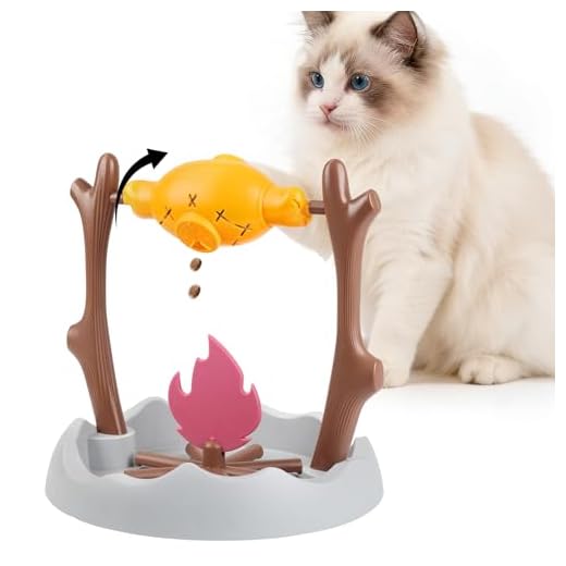 SZEE Cat Treat Dispenser Toy, Foraging Interactive Cat Toy, Puzzle Feeder