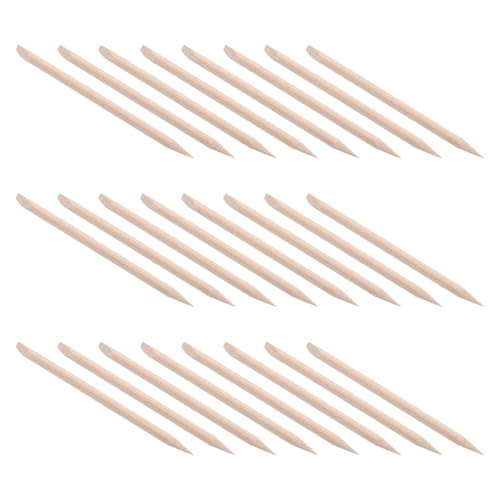CIYODO 200 Piezas Palitos de Madera para Cutículas Empujadores y Limpiadores Dobles para Manicura y Pedicura Profesional Herramientas Portátiles para Cuidado y Embellecimiento de Uñas