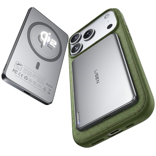 LISEN Qi2 Ultra Slim MagSafe Power Bank