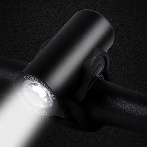 Luz delantera para bicicleta recargable con cuerpo metálico resistente al agua 3