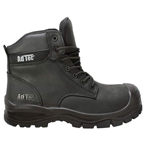 Ad Tec 6" Heavy Duty Waterproof Safety Work Boots For Men - Composite Toe, Durable Leather With Slip Resistant Rubber Outsole4