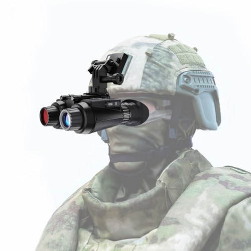 SUZLAZYR Gafas de visión Nocturna para Montar en la Cabeza, Binoculares de visión Nocturna para Adultos, Binoculares de visión Nocturna 4K UHD de 36 MP con Zoom Digital de 8X para Acampar