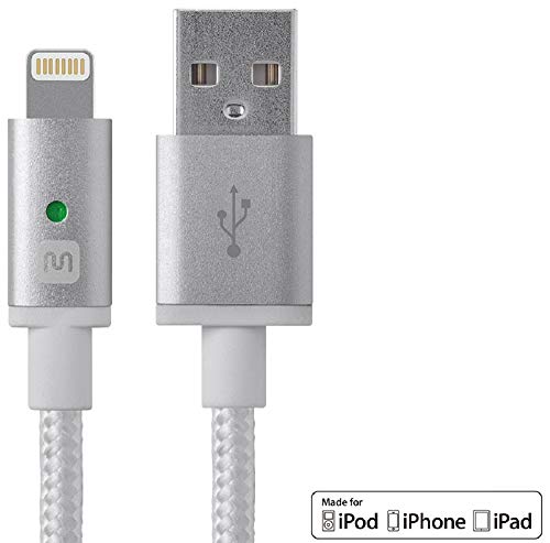 Monoprice 112872 Apple MFi Certified Lightning to USB Charge & Sync Cable
