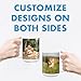 Personalized Corner Custom 15 Ounce Ceramic Coffee Mug with Your Photos, Text, Logos - Unique Custom Mugs for Adults, Teens, Kids, or any Celebration