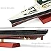 SEBUNAS 1/1250 SS France Cruise Ship Model Classic Alloy Metal Die-cast Boat Model Legendary French Ocean Liner with Wood Grain Display Stand Suitable for Collection or Gift for Adults