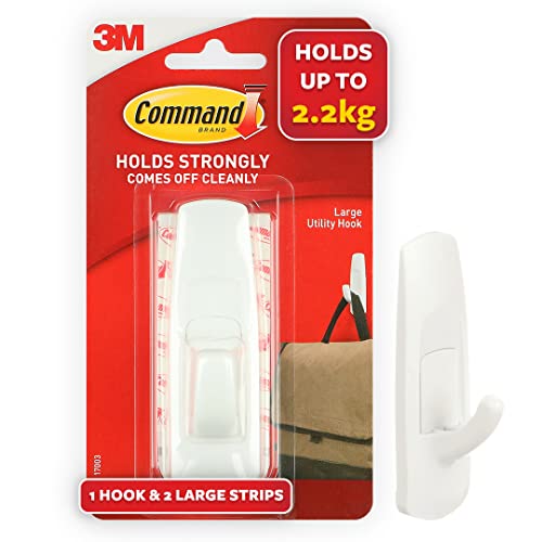 New Product Command Large Utility Hook, White, 1-Hook, 6-Pack, Organize Damage-Free Best Deal Product Command Large Utility Hook, White, 1-Hook, 6-Pack, Organize Damage-Free