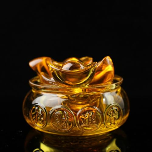 Cornucopia Feng Shui vintage avec petit lingot d'or pour décoration de table de Noël - 7