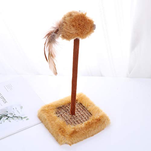 Balacoo – Penas para arranhadores de gatos, brinquedos de primavera, mouse com mola e suporte para g