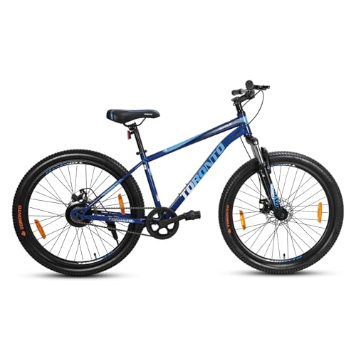 Image of Toronto Maple Bicycle with 26 inch tire Size and Steel Frame, Single Speed Gear with Front Suspension and disc Brakes, Blue, 1
