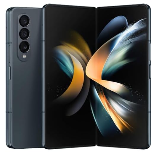 SAMSUNG Galaxy Z Fold 4 Cell Phone, Factory Unlocked Android Smartphone, 256GB, Flex Mode, Hands Free Video, Multi Window View, Foldable Display, S Pen Compatible, US Version, Phantom Black (Renewed)