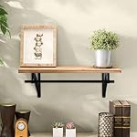HOME MASTER HARDWARE Heavy Duty Closet Shelf Rod Brackets 10 Pack,Wall Mounted Closet Shelves Support Brace with Hook,10-3/4 in Black Bracket with Screws - Image 5