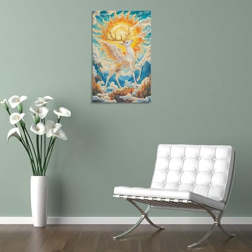 Dieu cerf impression sur toile premium de decoration murale - 5