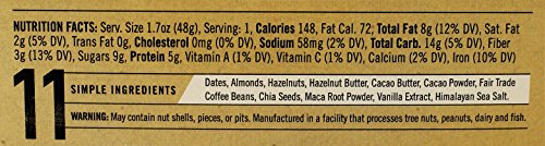 Thunderbird Paleo and Vegan Hiking Food Snacks - Real Food Energy Paleo Bar - Fruit & Nutrition Nut Bars - No Added Sugar, Grain and Gluten Free, Non-GMO, 15 Pack (Hazelnut Coffee Maca) - Thumbnail 4