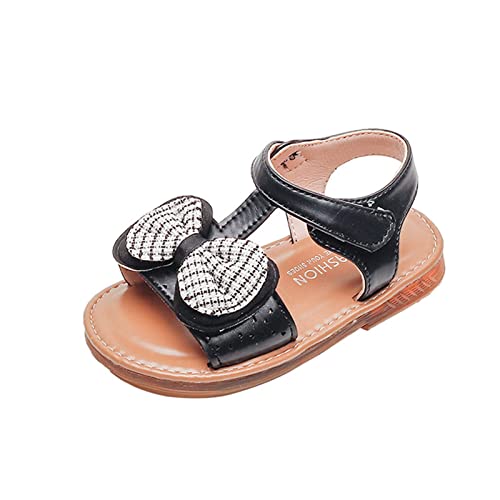 Girls Sandals Open Toe Mesh Design Casual Sandals Bowknots Flat Sandals Summer Dress Shoes Princess Toddler Pool