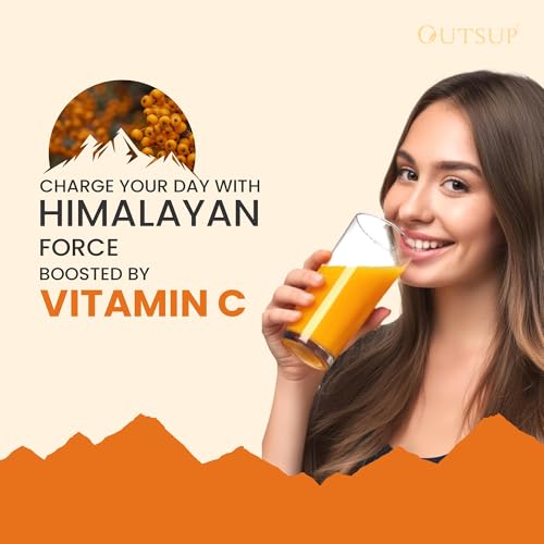 Image of Himalayan Sea Buckthorn Juice Concentrate 300ml | Cold-Pressed | No Added Sugar & No Extracts | Natural Vitamin C, Omega 3 6 7 9, Antioxidants | Immunity, Skin Glow & Gut Health Support - Pack of 1