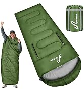 Sac De Couchage Adulte/enfant – Ouvertures Bras, 220x85cm, 1,5kg, Compact 40x24cm, Température 10-26°C, Idéal Camping été