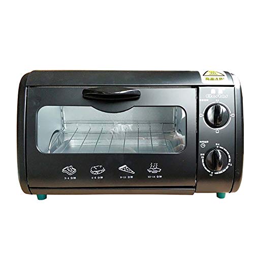 Mini Backofen 8 Liter | Pizzaofen | 15 Minuten Timer | Herhausnehmbares Krümelblech | Kleiner Backofen | 700 Watt