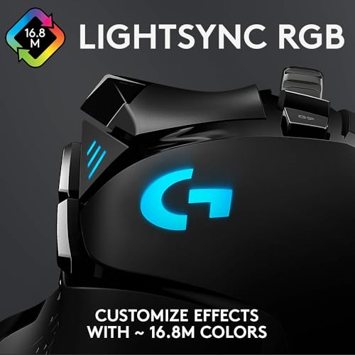 Image of Logitech G502 Hero High Performance Wired Gaming Mouse, Hero 25K Sensor, 25,600 DPI, RGB, Adjustable Weights, 11 Buttons, On-Board Memory, PC /Mac, Pack of 4