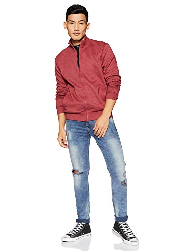 Image of Amazon Brand - Symbol Women's Men's Cotton Blend High Neck Fleece Sweatshirt (Available in Plus Sizes)
