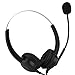immagine 3Diyeeni Cuffia per Call Center, Cuffia per Call Center USB da 250 cm con Microfono per Computer, Telefono, Box Desktop, eliminazione del Rumore, indossabilità Confortevole (Call Center Headset)