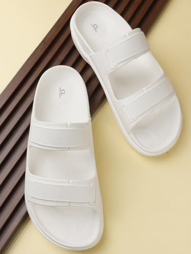 Image of Carlton London Men's Dual Strap Lightweight Comfort Slide Flip-Flop