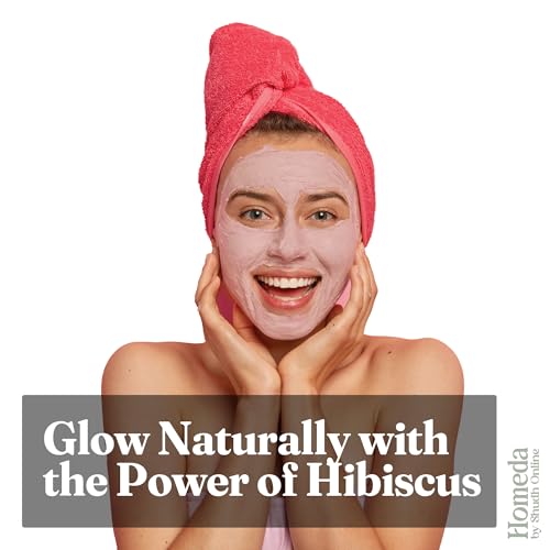 Shudh Online Organic Hibiscus Powder for face, hair, Skin And Eating (200 Grams), Gudhal ke phool ka powder, Dry Hibiscus Tea, Jaswand, Jasud, Rosa sinensis