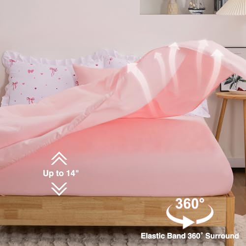 Image of A Nice Night Polka Dot Bow Comforter Set,6 Piece Bed in a Bag Chic Bowknot Bedding Sets,Princess Style,White Room Decor for Girls,Full