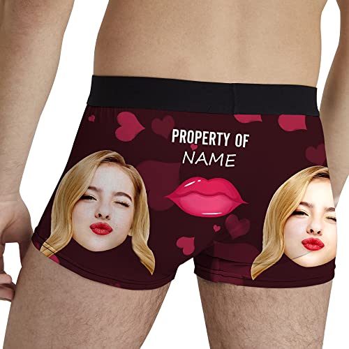 VEELU Personalized Funny Boxers Briefs for Men, Custom Men's Face Underwear Boxer Shorts Great Gift Idea for Boyfriend3