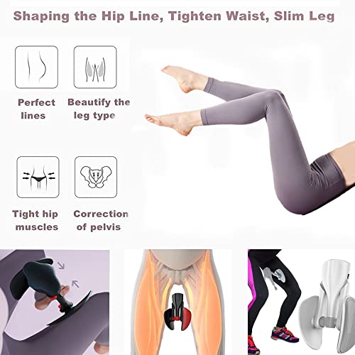 New Adjustable Strength Inner Thigh Exerciser For Women And Men, Pelvic Floor Strengthening Device, Hip Trainer, Exercise Equipment For Legs, Arms, Buttocks (Black) #TOP2
