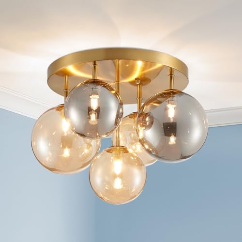 AGV LIGHTING 5-Light Bubble Glass Fixture