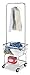 Whitmor Commercial Rolling Laundry Butler with Wire Storage Rack