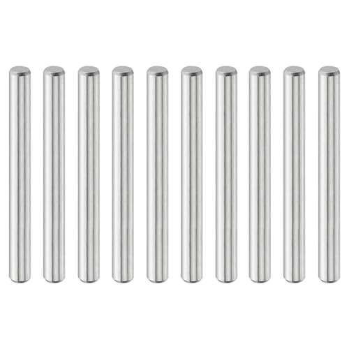 Image of sourcing map 10Pcs 5x50mm Dowel Pins 316L Stainless Steel Silver Tone