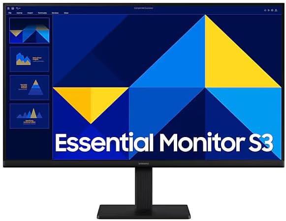 Samsung Écran PC S30GD, Taille 27", Dalle IPS, Résolution FHD (1920x1080), 100Hz, VESA 100 x 100 , Contraste 1000:1, Eye Saver Mode, Flicker Free, HDMI (1,4), S27D302GAUXEN