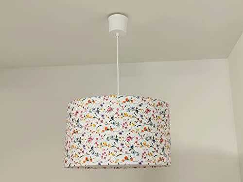 Lustre suspension blanc fleurs romantiques pour illuminer les nuits douces - 3