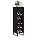 Imagen de Eleganz Zapatero negro 30 x 35 x 105 cm de madera y hierro