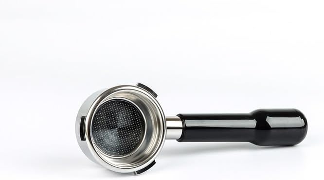 58mm Bottomless Portafilter Compatible with Calphalon Temp IQ/Barsetto Espresso Machines, 3 ears 58mm Portafilter, Filter Basket Included, Stainless Steel Replacement Parts for The Handle