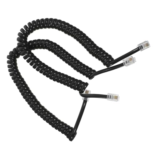 DIYEAH 2Pièces Combiné Téléphonique Enroulés Pour Téléphone Fixe Câbles Pour Appareils De Télécommunication