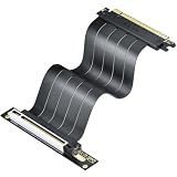 ELECNEXUS PCIe 4.0 x16 Riser Cable 300mm, 64GB/s Shielded Flexible GPU Extension Cable for Vertical GPU Mount, Supports RTX 40/30 Series and RX 7000/6000 Series