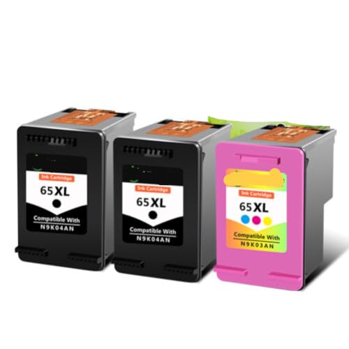 Cartouche d'encre 65XL noire et couleur pour imprimante DeskJet 3755 2622 5055