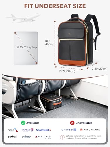 Mochila Rodante para Mujer, Maleta de Viaje Grande con Ruedas y Compartimento para Laptop 15.6" miniatura 5