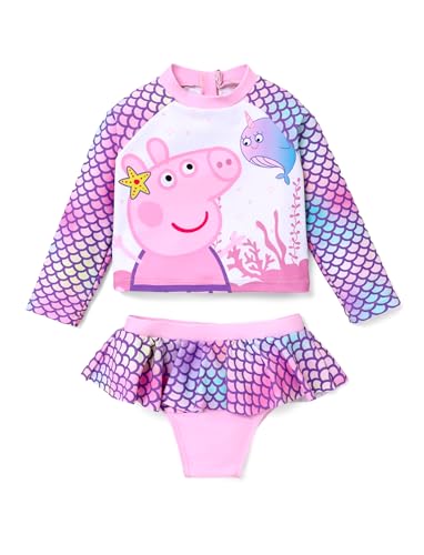 Peppa Pig Baby Toddler Girl Ocean Mermaid Swimsuit