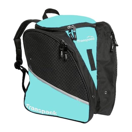 Durable Transpack Ice Skate Bag in Celeste